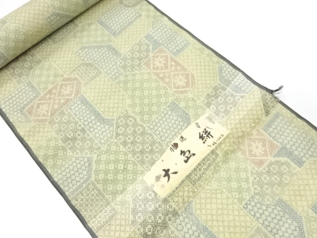 アンティーク　正絹　紬　着尺反物